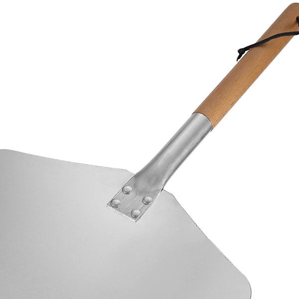 Pizzaspade - Professionell Autentisk Bakspatel - Högkvalitativ Pizzaspade - Aluminium och Trä Pizzaspade Mejsla Total längd ca 65cm