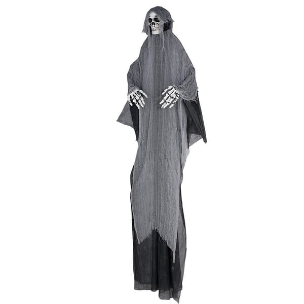 320CM SKELETT HÄNGANDE LJUS Grå, Silver - HALLOWEENFESTDEKORATION
