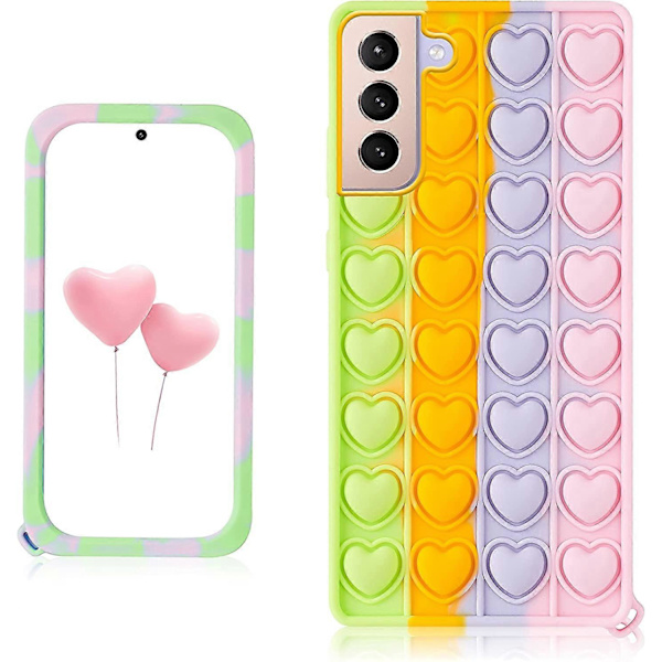 Trendigt och roligt fodral till Samsung Galaxy S21 Plus S21+, Silikon Cartoon Rolig Söt Cool Fidget Unik Designer Roligt Omslag Fodral för Pojkar Flickor Kvinnor M