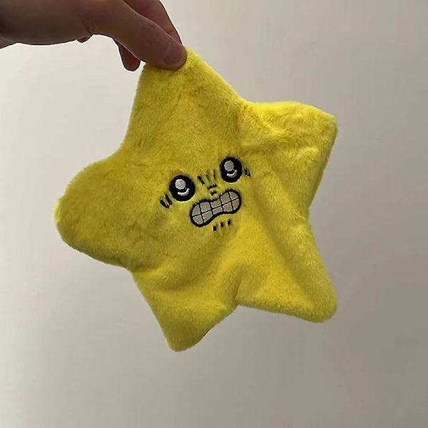 Söt hänge Stars plyschleksak docka pip nyckelring fluffig mjuk plyschleksak（A1）