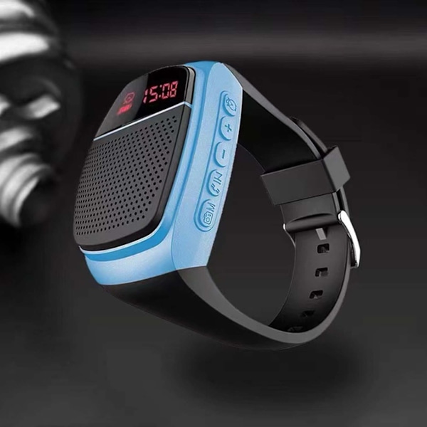 Ny klocka Bluetooth-högtalare (blå)