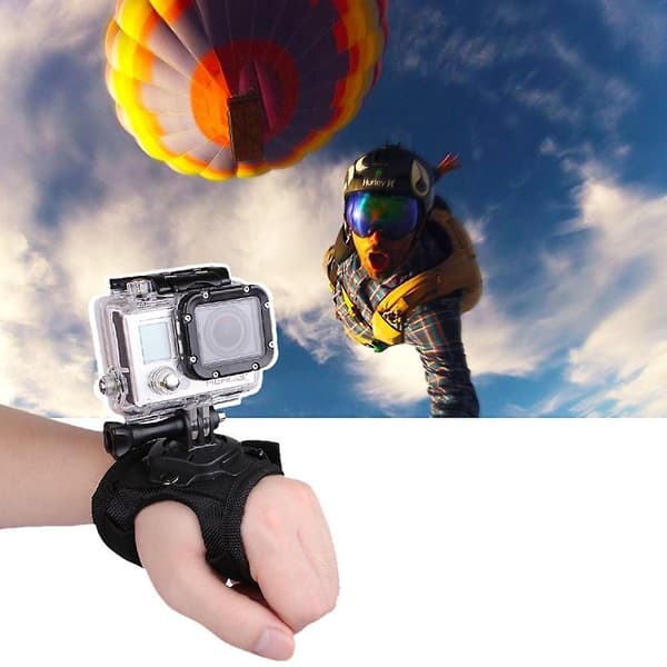Actionkamera Håndledsrem - 1 Styk | Materiale: Stof | Farve: Sort