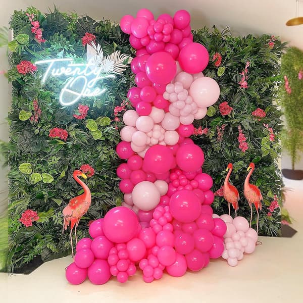 Pink Ballonbue Kit - 111 stk. Til Kvinder, Prinsesse, Bryllup Og Mere