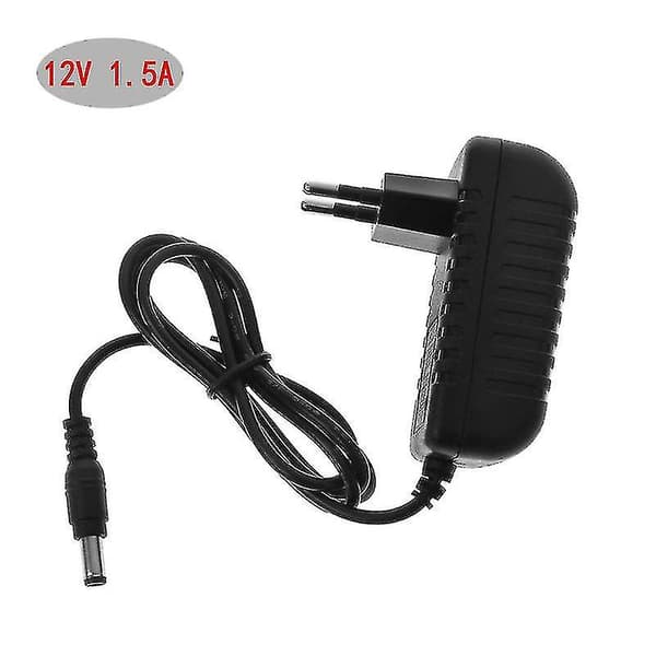 12v 1.5a Strømadapter 5.5x2.5mm Universal Vægoplader Til Led Lampe Speake