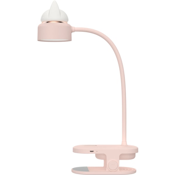 Joustava CLAMP LIGHT yövalolla / ladattavalla USB akulla / LED-lukuvalo ja lukulamppu - vaaleanpunainen
