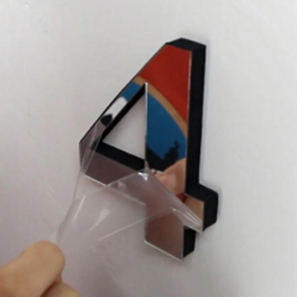 DIY-väggklocka Ramlös 3D-spegel väggklocka Stor tyst väggklistermärke för heminredning i vardagsrummet