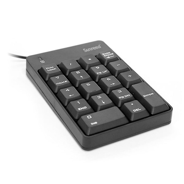 2,4 GHz 18-tasters trådløst numerisk tastatur og optisk mus-sæt