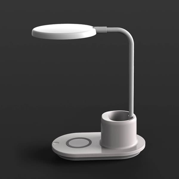 3-i-1 Multifunktionsbordslampa med trådlös laddare