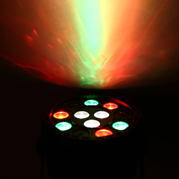 15W RGBW Disco Performance LED Scenljus PAR Light Lighting Strobe Professional 8 Channel DJ Party DMX-512 (AC 90-240V)