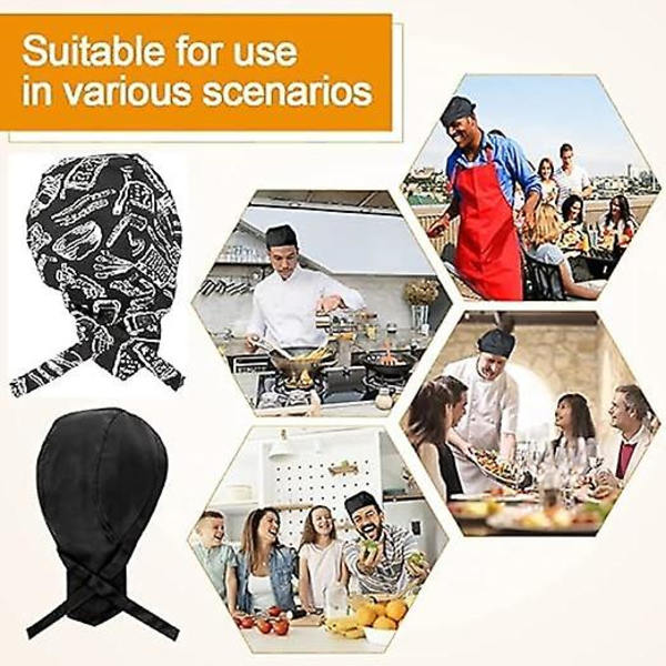 Dww-4 kpl polycotton-kokin hattu 2 tyyliä säädettävä kokki puuvilla ruoanlaitto hattu aikuisten kokki hattu ravintolaan
