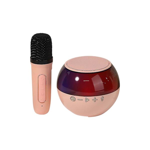 Dazzle Color Subwoofer Langaton Bluetooth-kaiutin Läpinäkyvä Ulkoilma Kannettava Mikrofoni Ääni Karaoke