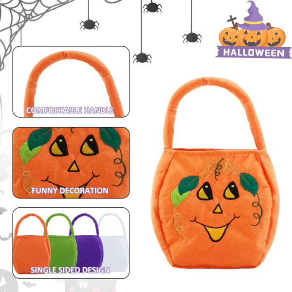 2 stk Halloween-slikposer Filt-tote-slikposer Uhyggelige festrekvisitter-Orange Møbler og bolig, festligheder og særlige lejligheder, fest- og begivenhedsdekoration
