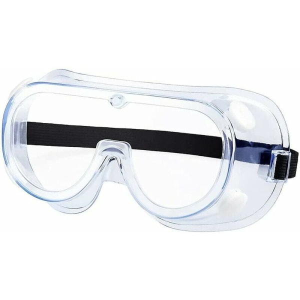 Sikkerhedsbriller, Sikkerhedsbriller over briller, Anti-dug/damp/ridser, Blød krystalklar øjenbeskyttelse - Perfekt til byggeri, gør det selv, køkken, W