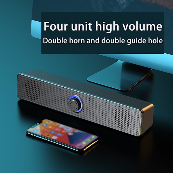 Datorhögtalare Bluetooth Liten högtalare Subwoofer Notebook Dator Multimedia Bluetooth Ljud Kan vara trådbunden eller Bluetooth Rea