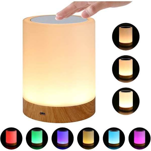 Led Night Light, Bedside Lamp Mood Light, Portable Smart Touch Control Night Light, Led Bedside Lamp