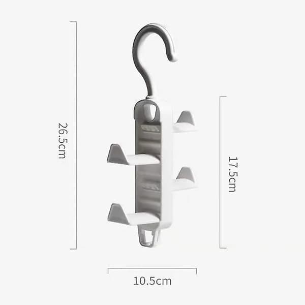 Ripustuskoukku - 1 kpl | 17.5*10.5*26.5cm | PP-materiaali | Valkoinen