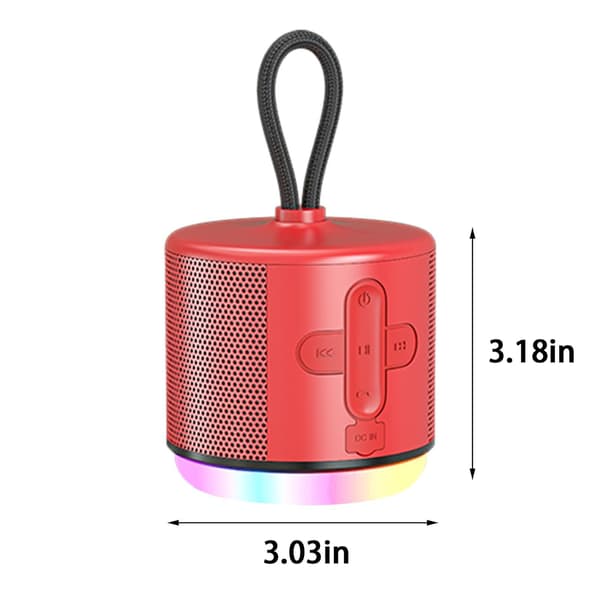 Bärbara Bluetooth-högtalare, 7 timmars speltid, 20 meters Bluetooth-räckvidd, förbättrad basmikrofon