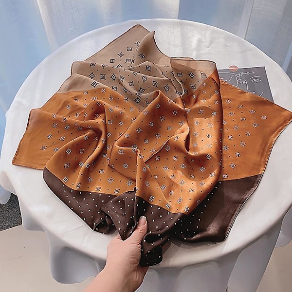 Kvinners silkeskjerf imitert silke profesjonelt skjerf 27,6''*27,6''