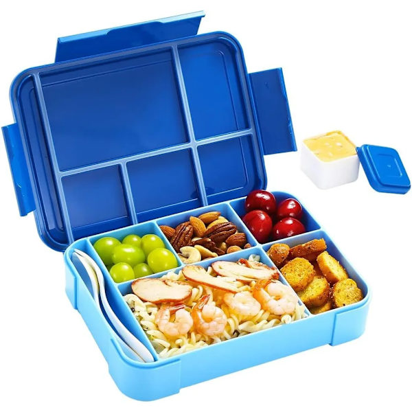 Barnematboks, Matboks - 1300ML BPA-fri Bento-boks med 5 rom