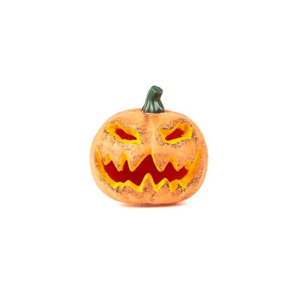 Lysende Halloween græskarpynt, 16 cm