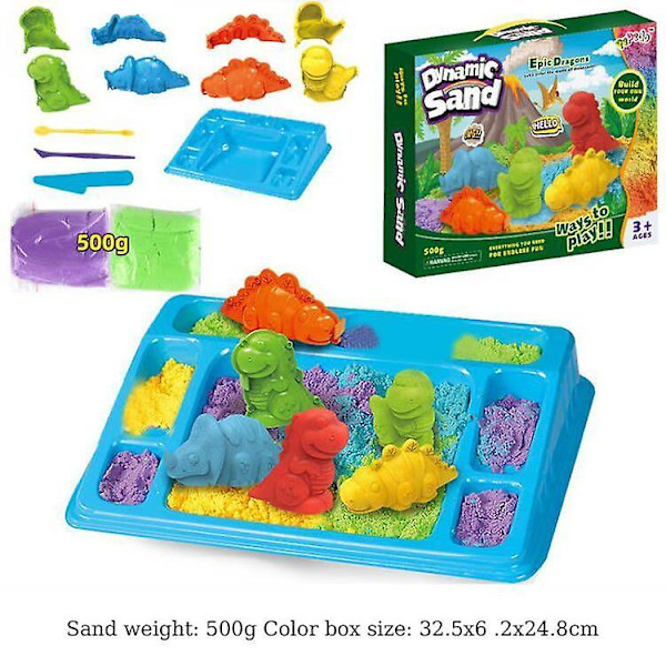 Hiekkaleikkisarja, taikamassaa, Play-Doh, värikäs hiekka, opettavaiset lelut (tyyli 3)