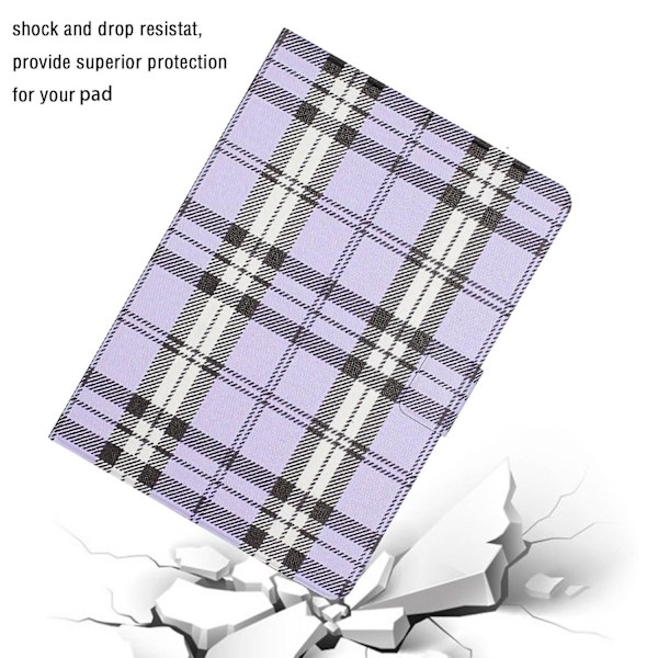 Yhteensopiva Apple iPad 10.2:n (2021)/(2020)/(2019)/10.5:n yleismalliin, henkilökohtaisesti maalattu Vol（Style C iPad 10.2 (2021)，Purple）