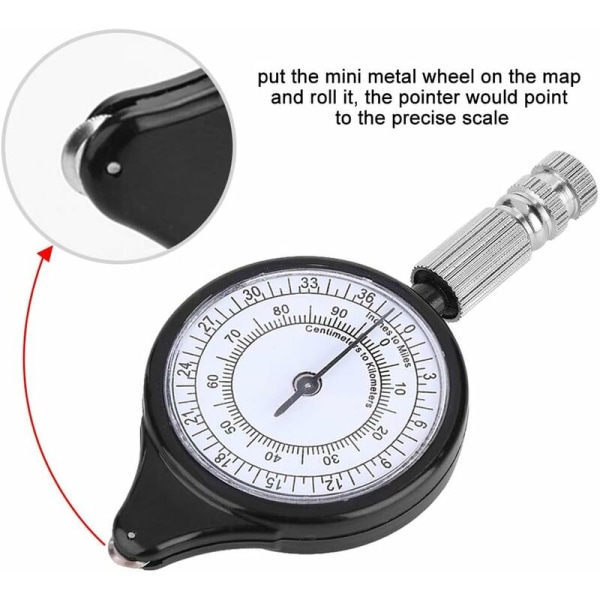 Kart Mål Utendørs Navigasjonssti Analog kart Meter Avstandskalkulator Kartleggingsinstrument Verktøy Gadget Trek Vandring