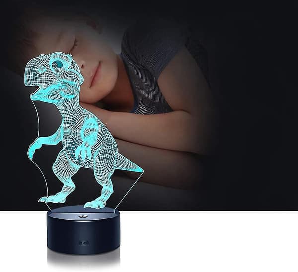 Kreativ illusjon 3D dinosaur nattlys - Gaver til barn T