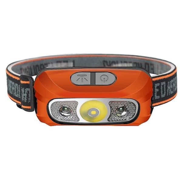 Induksjonshodelykt, LED-induksjonshodelykt, bevegelsessensorhodelykt, jaktlykt, campinglys, hodelykt, LED-hodelykt, USB-oppladbar, hodelykt