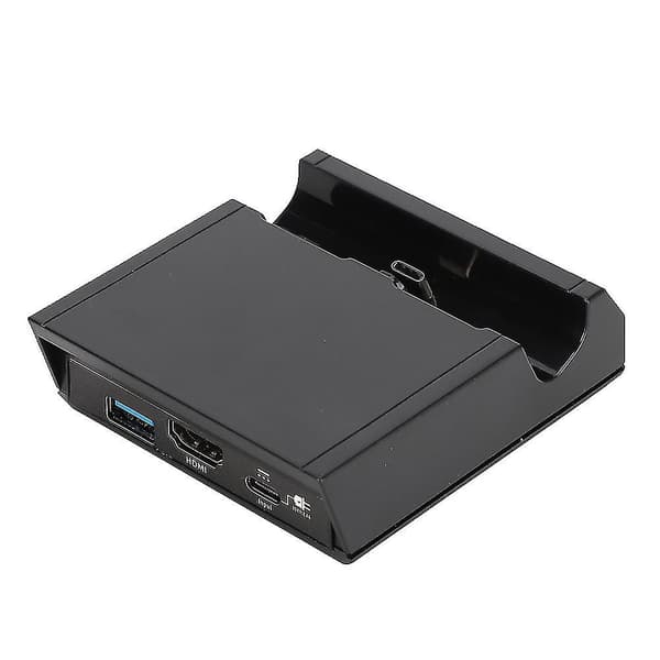 HDMI bærbar opladningsdock base desktop oplader kompatibel med Switch/Lite med hovedtelefoninterface-YM