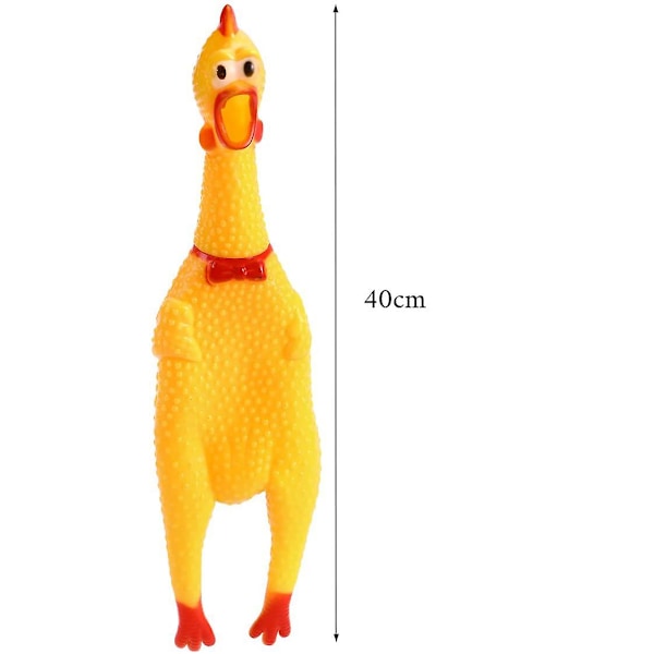 Ln-shrilling Chicken Toy - Push-up Screaming Chicken Toy, Dog Toy