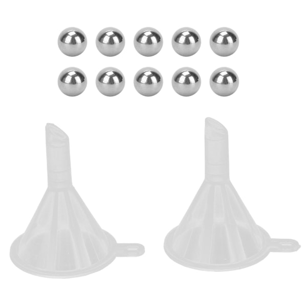 2024 10 st 8 ml tomma nagellacksflaskor i glas med borste, lock och blandningskulor