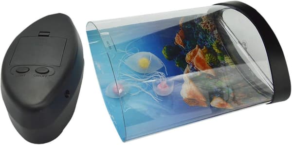 Maneter Kunstig LED Akvarielys Maneter Akvarium Nattlampe Dekorasjon