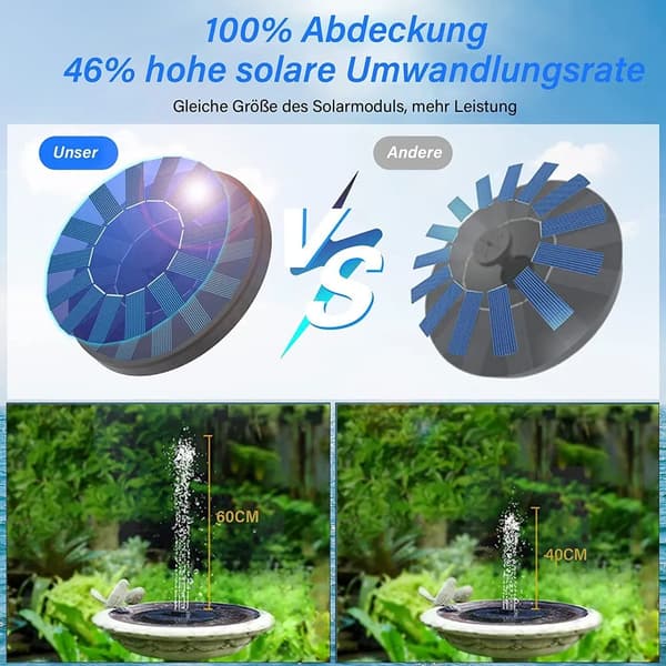 Aurinkolähde, aurinkolähde 1,2 W aurinkolähdepumpulla