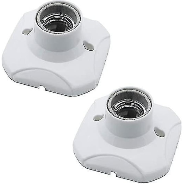 4 st E27 glödlampsuttag hållare skruv fyrkantig keramisk lampbas för glödlampa halogen LED-belysning