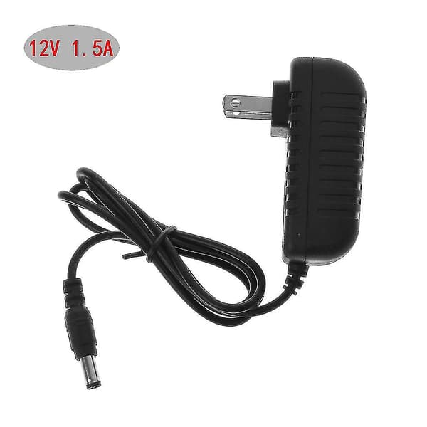 12v 1.5a Strømadapter 5.5x2.5mm Universell Vegglader for Led-lampe Speake