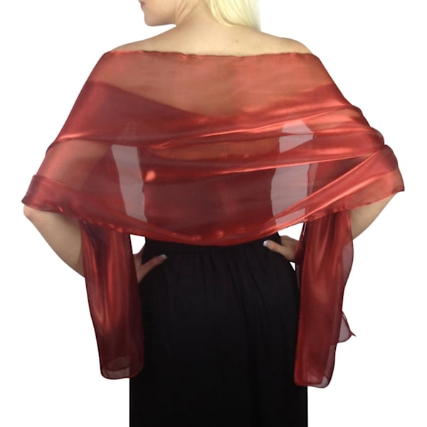 Irisk Wrap Stole Sjal För Bröllop Brudtärnor Baler & Fester, Djupröd