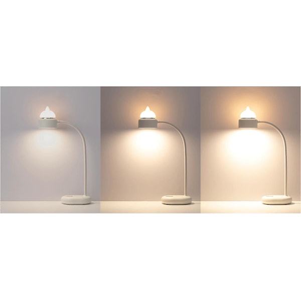 Barne-LED-skrivebordslampe, søt kattenattlys for soverom, mini