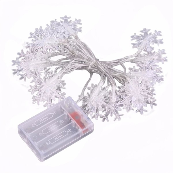 Julepynt 5m 50led Jule Snefnug Streng Lys Dekorationer Vinter Eventyrland Dekor