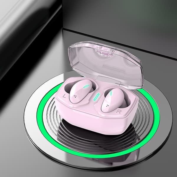 Bluetooth 5.2-øretelefoner med RGB-lys trådløse øretelefoner
