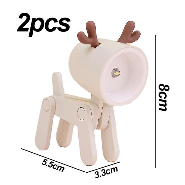 Bærbar læsebord natlampe til børn studerende（beige）