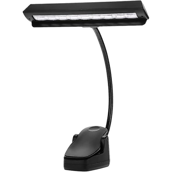 Nuottitelineen LED-valo, 9 LED-kiinnike nuottitelineen lamppuun, kannettava joustava lukulamppu, makuuhuoneen pöytälamppu