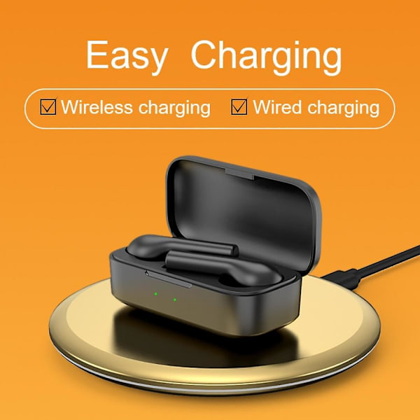 Qcy T5pro Trådløst Bluetooth-headset In-ear App-support Genkendelseskontrol Med Trådløs Opladning Bluetooth-headset Headset