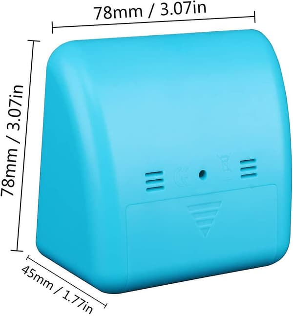 Visuel analog timer, lydløs nedtællingstimer, tidsstyringsværktøj til børn og voksne (blå)