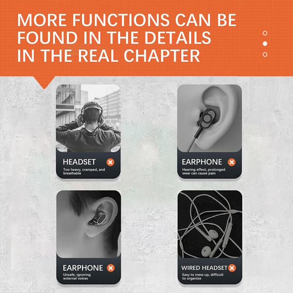 Conduction S045 True Wireless Sound Conduction Light Og Bærbar E-handel Hot Bluetooth Headset（som vist）
