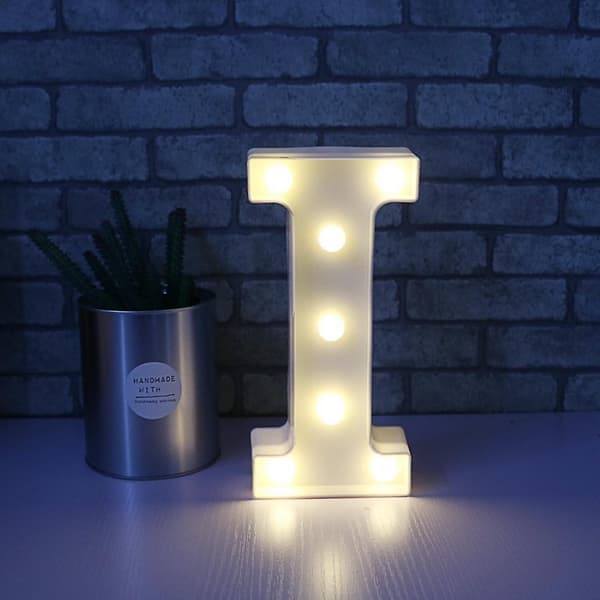 LED-lys nummer bogstavskilt til natlys bryllup