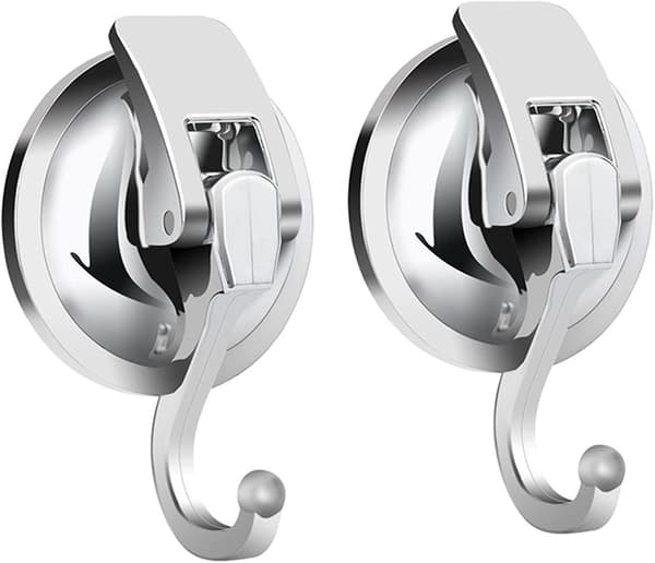 Kraftiga vakuum sugkoppskrokar (2-pack)