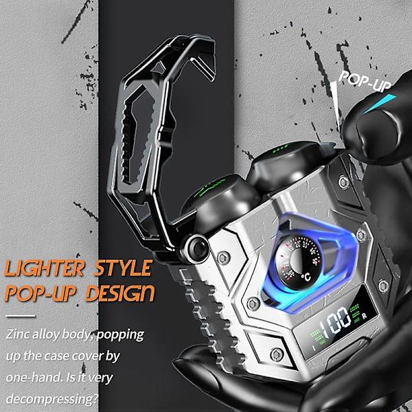 Bluetooth 5.3 Gaming-headset med brusreducering, Bluetooth-hörlurar med låg latens, Bluetooth-hörlurar med laddningsfodral