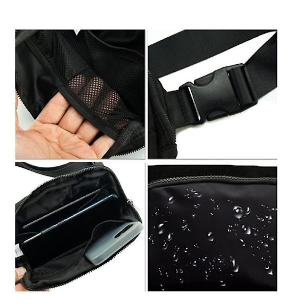 Väskor Fanny Pack för kvinnor Crossbody väskor med justerbart bälte Mode midjeväska Löpning Kvinnlig vandringsväska
