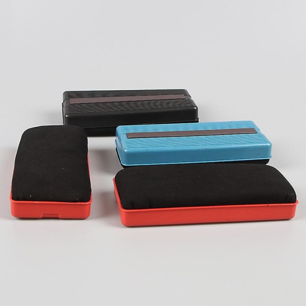 3 delar Magnetiska Whiteboard Eraser Borstar Svart Röd Blå